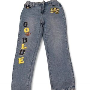 Michigan Patchwork Gameday Jeans